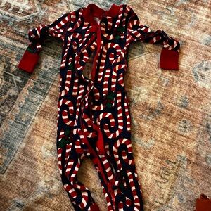 Festive Candy Cane Kids One Piece